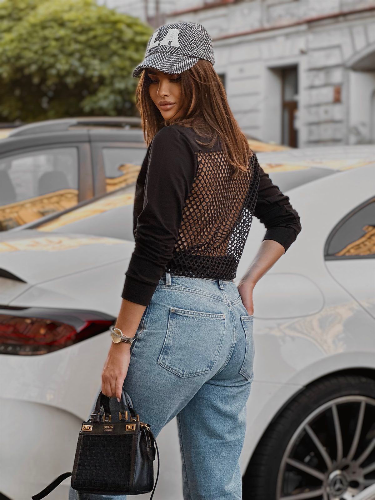 Bluzka LADY z siatką na plecach – zdjęcie 4